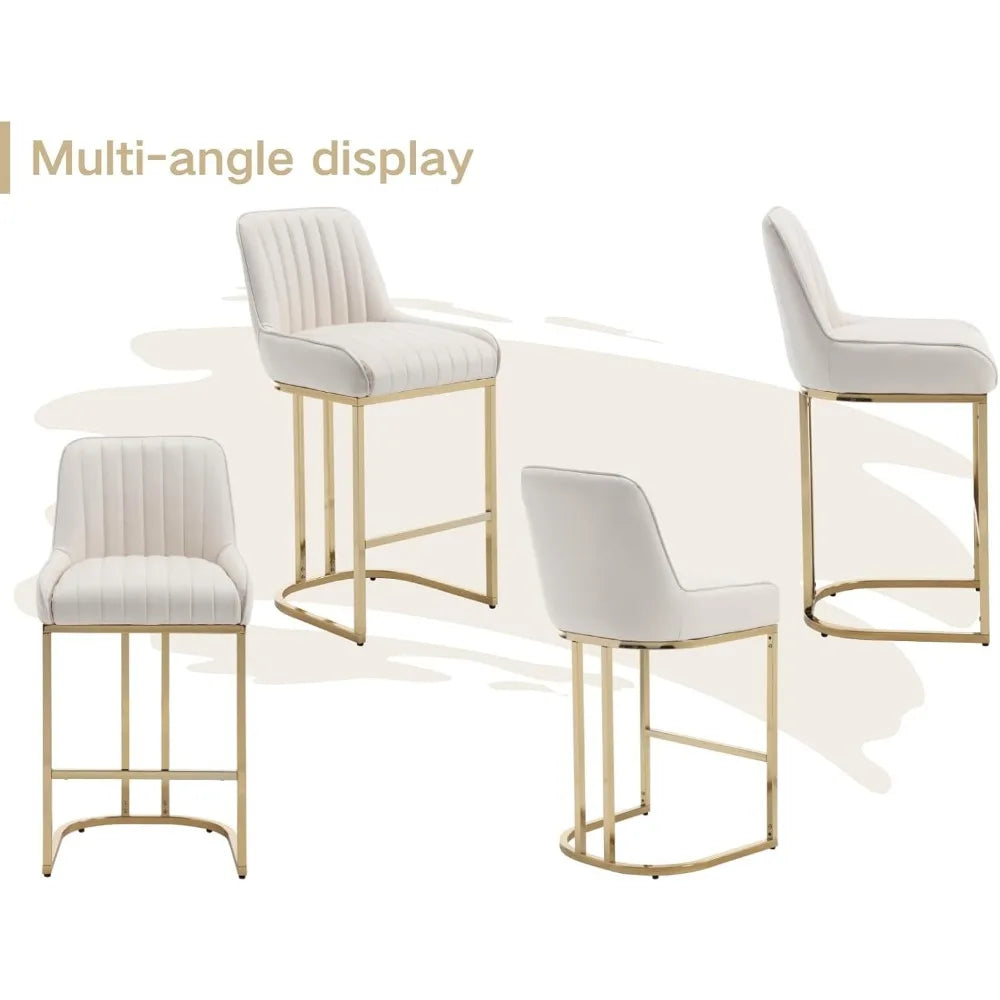 Set of 2 Modern Kitchen Counter Stools