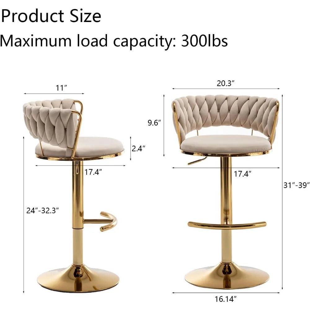 Set of 4, Counter Height Bar Chairs