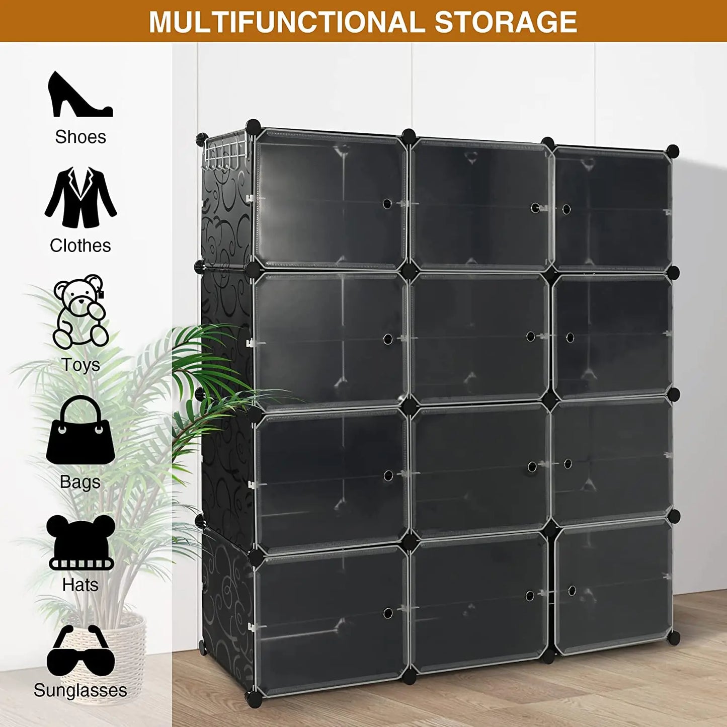 Modular 6 Tier Shoe Tower