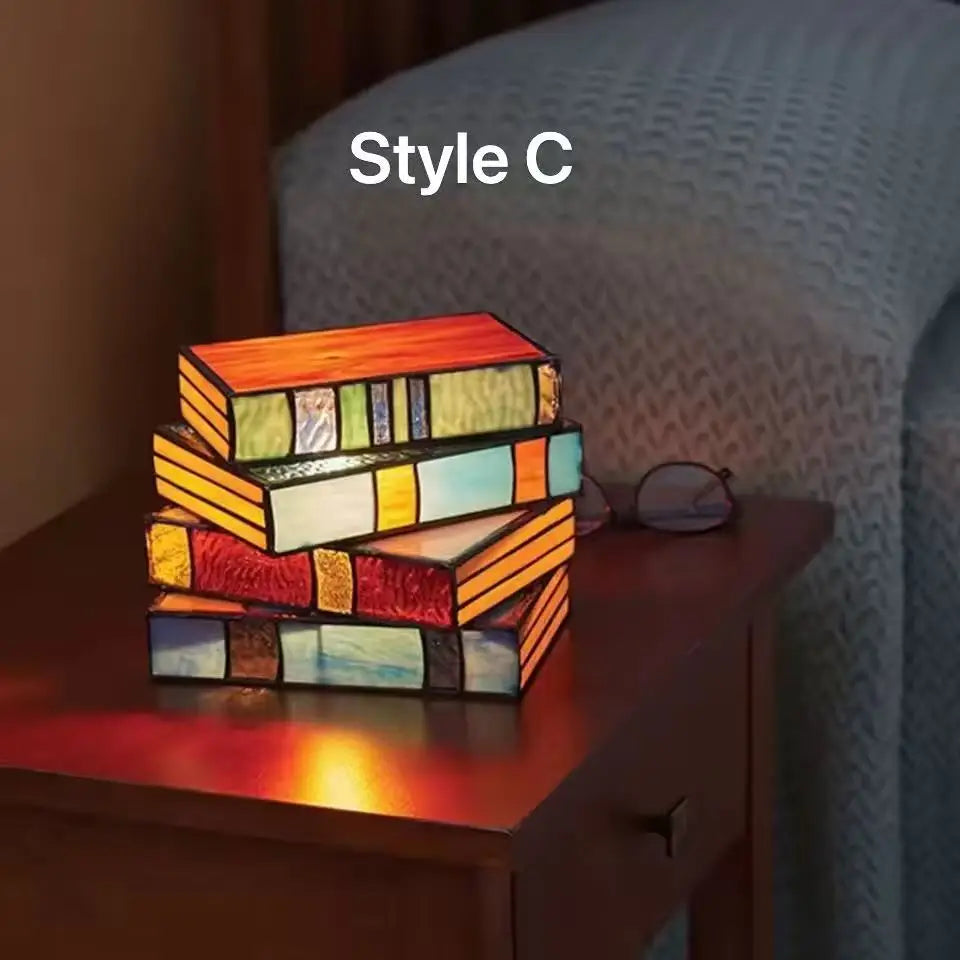 Decorative Stained Glass Reading Lamp