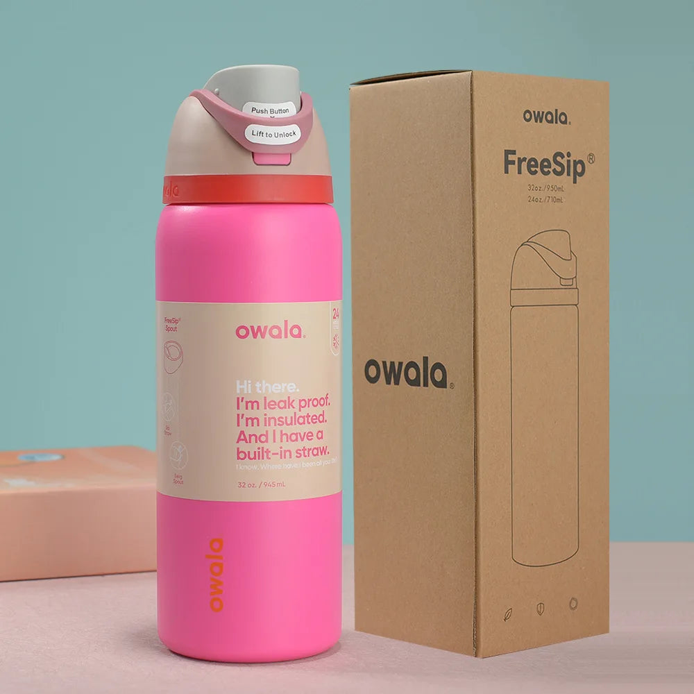 Stainless Steel Water Bottle with Straw,