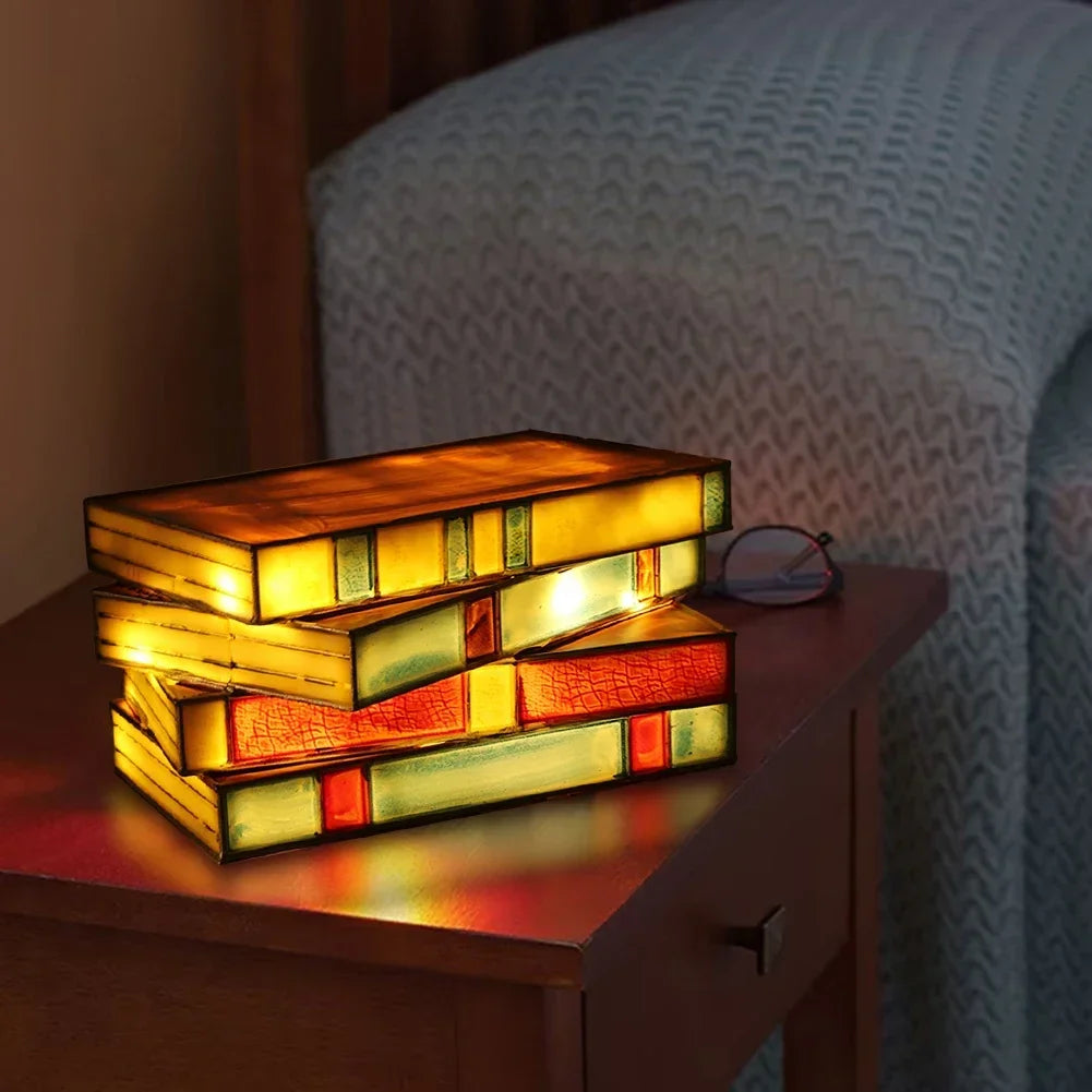 Decorative Stained Glass Reading Lamp