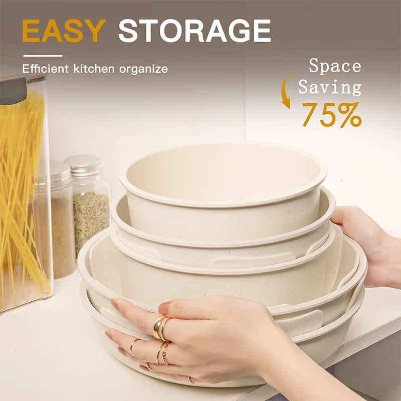 21 Piece Ceramic Cookware Set
