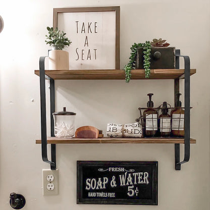 Wooden Shelving Unit