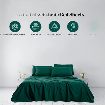 Bed Sheets King Size 4 Pieces