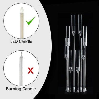 Tall Acrylic Candelabra