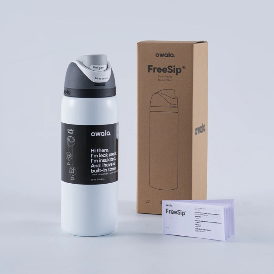 Stainless Steel Water Bottle with Straw,