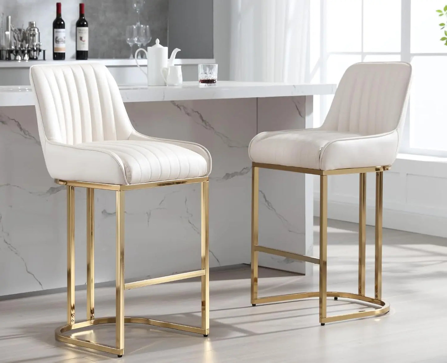 Set of 2 Modern Kitchen Counter Stools