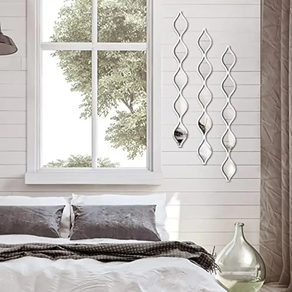 3 Piece Boho Mirror Art Decals