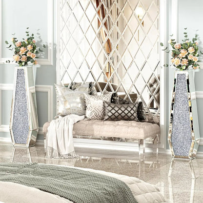 Crushed Diamond Floor Vase