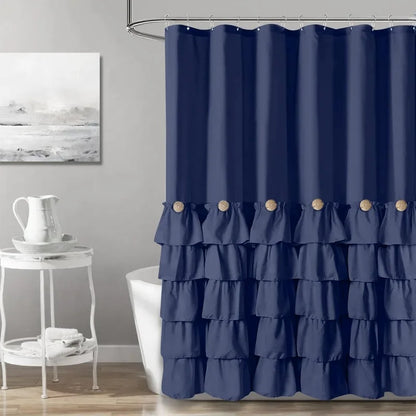 Farmhouse Shower Curtain Set with 12 Hooks