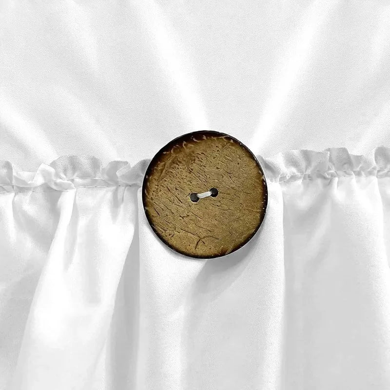 Farmhouse Shower Curtain Set with 12 Hooks