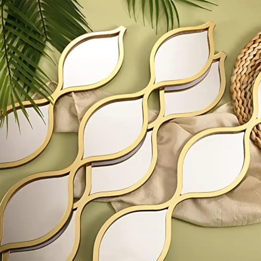 Teardrop Mirror Art Decor Set of 4