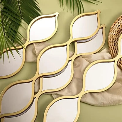 Teardrop Mirror Art Decor Set of 4