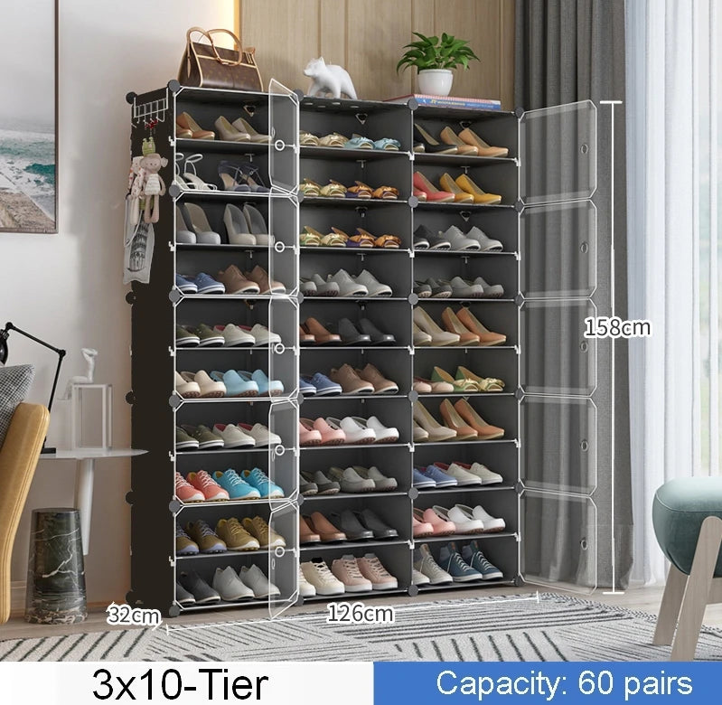 Modular 6 Tier Shoe Tower