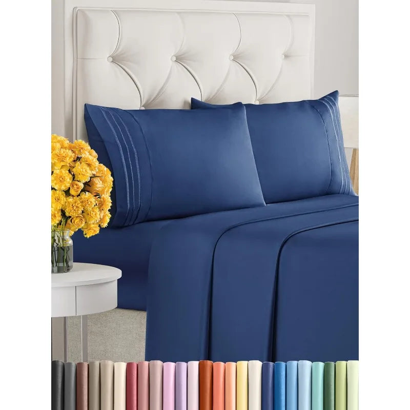 Queen Size 4 Piece Sheet Set