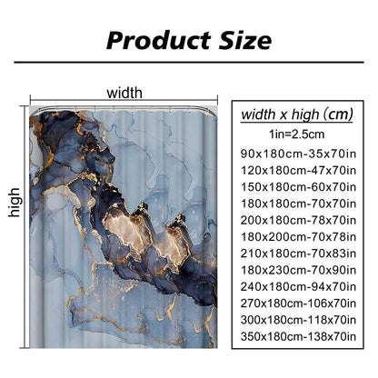 Abstract Lined Shower Curtain