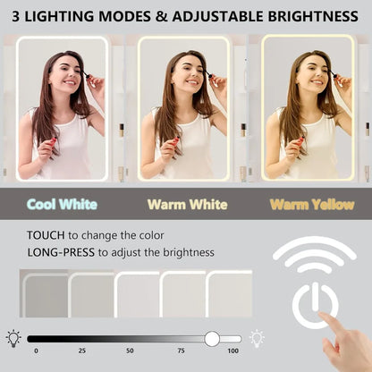 Dressing Table with Mirror & Power Outlet