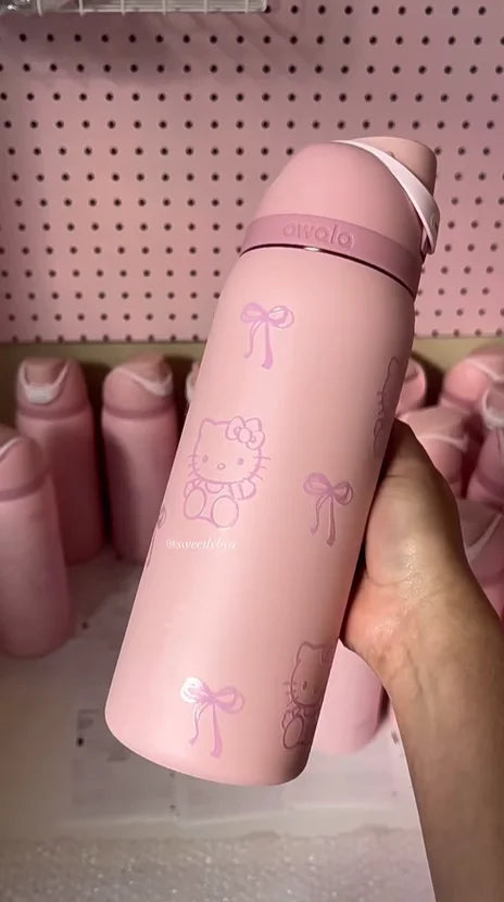 Stainless Steel Water Bottle with Straw,