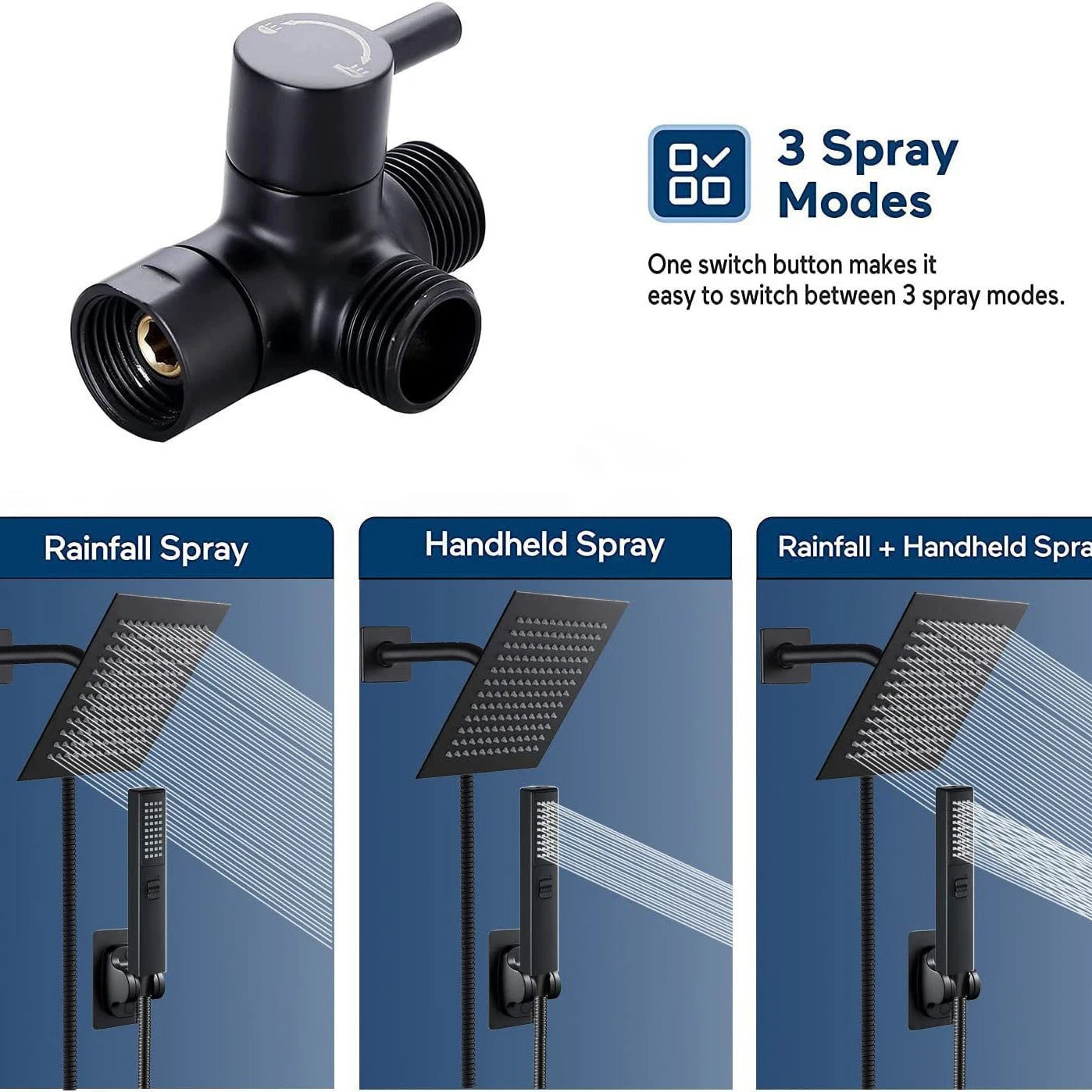 stainless steel pressurized shower set