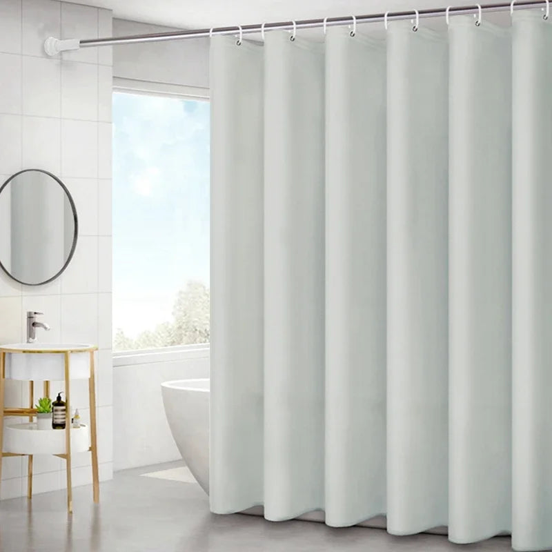 Bathroom Shower Curtains PEVA Waterproof Thickening Bath Curtain With Hooks Rustproof Metal Grommets Shower Curtain Crip gang