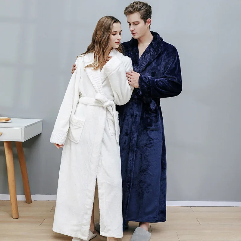 Warm, Long, Couples Bathrobes
