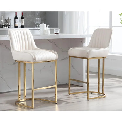 Set of 2 Modern Kitchen Counter Stools