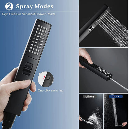 stainless steel pressurized shower set