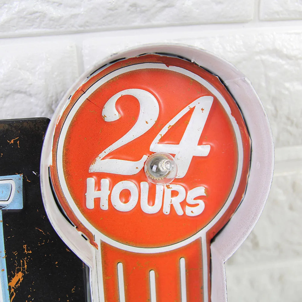 Vintage LED Light LAUNDROMAT Sign