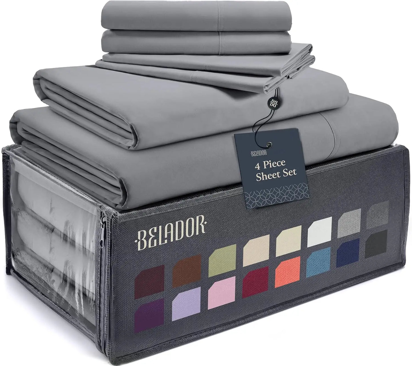 Luxury 6 Piece Queen Size Sheets & Pillowcase Set,
