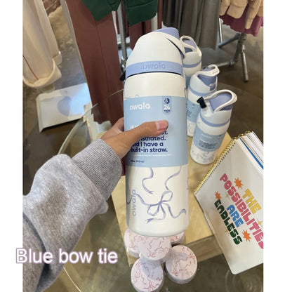 Stainless Steel Water Bottle with Straw,