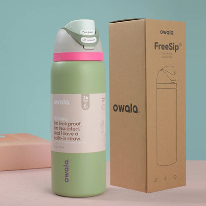 Stainless Steel Water Bottle with Straw,