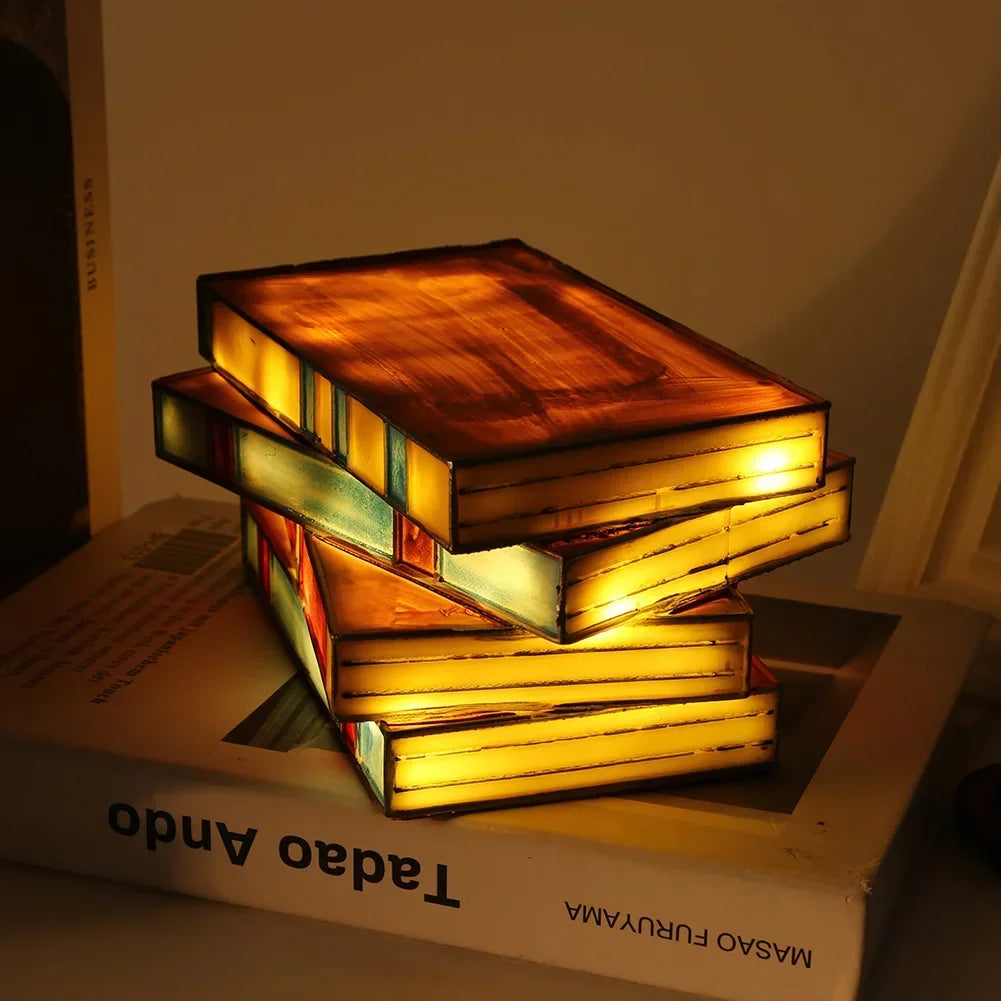 Decorative Stained Glass Reading Lamp