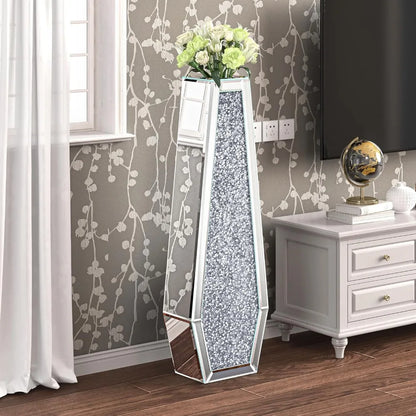 Crushed Diamond Floor Vase