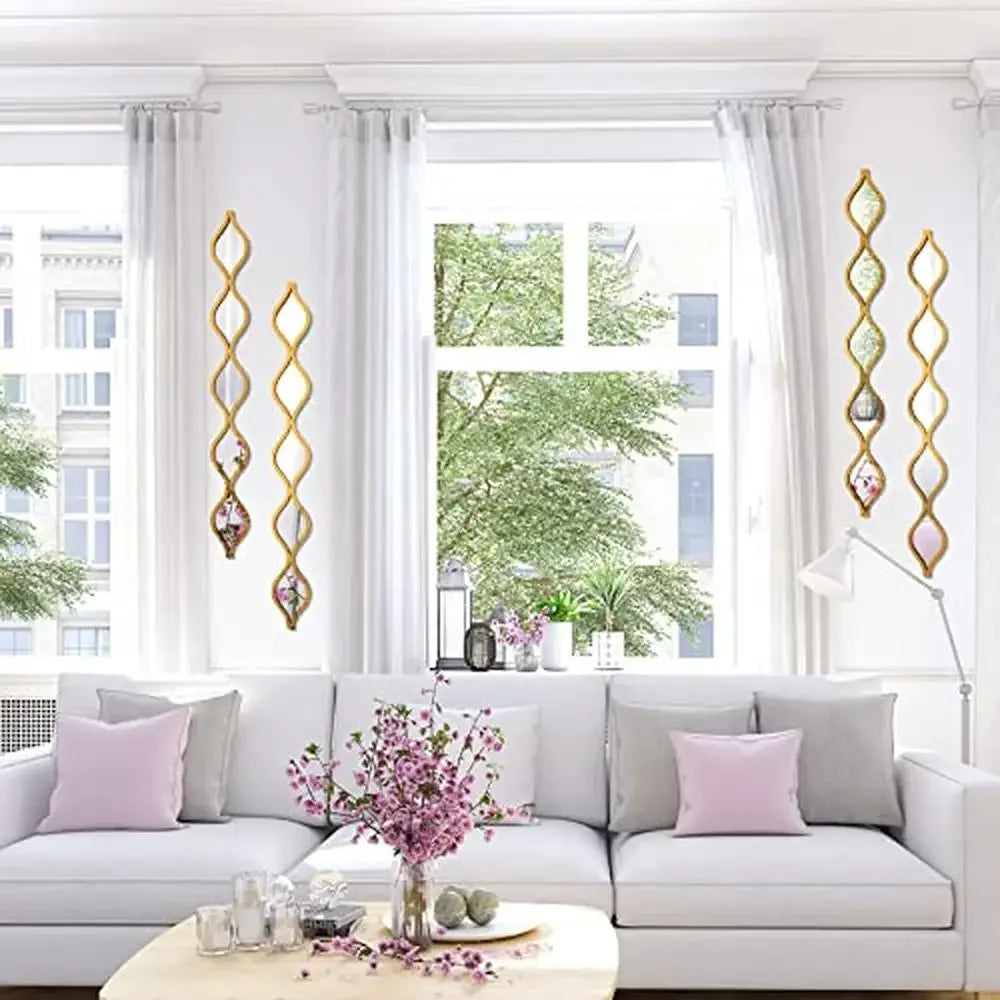 Teardrop Mirror Art Decor Set of 4