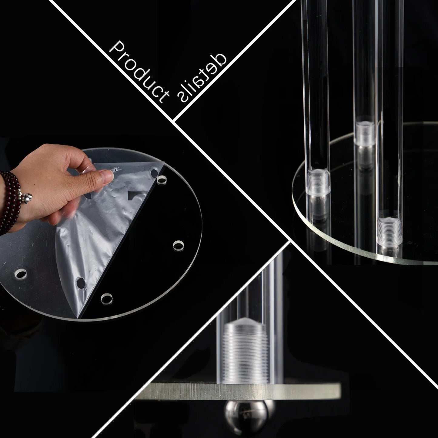 Tall Acrylic Candelabra