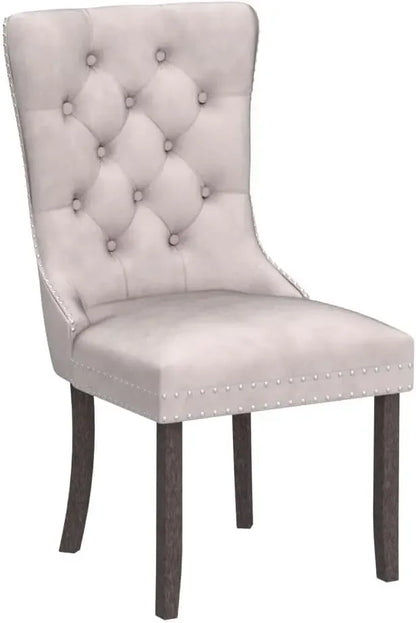 Set of 6, Velvet Upholstered Dining Chairs