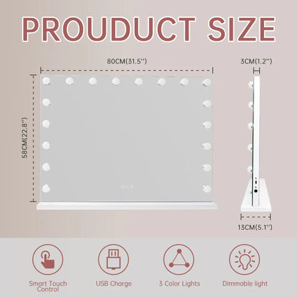 Large Hollywood Makeup Mirror