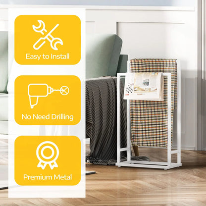 2-Tier Freestanding Towel Rack