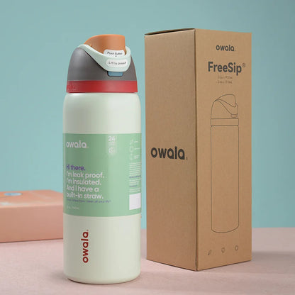 Stainless Steel Water Bottle with Straw,