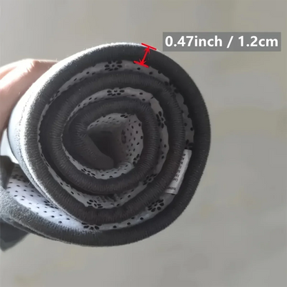 Furry solid color embroidery bathroom absorbent and dirt-resistant soft floor mat thickened toilet mat shower room non-slip mat