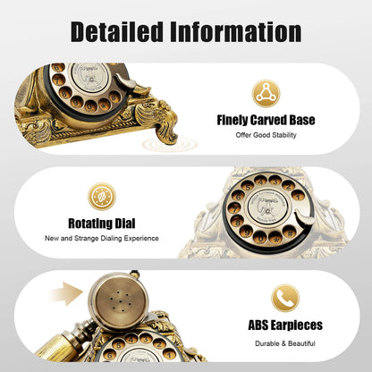 Antique Rotary Phone Decoration