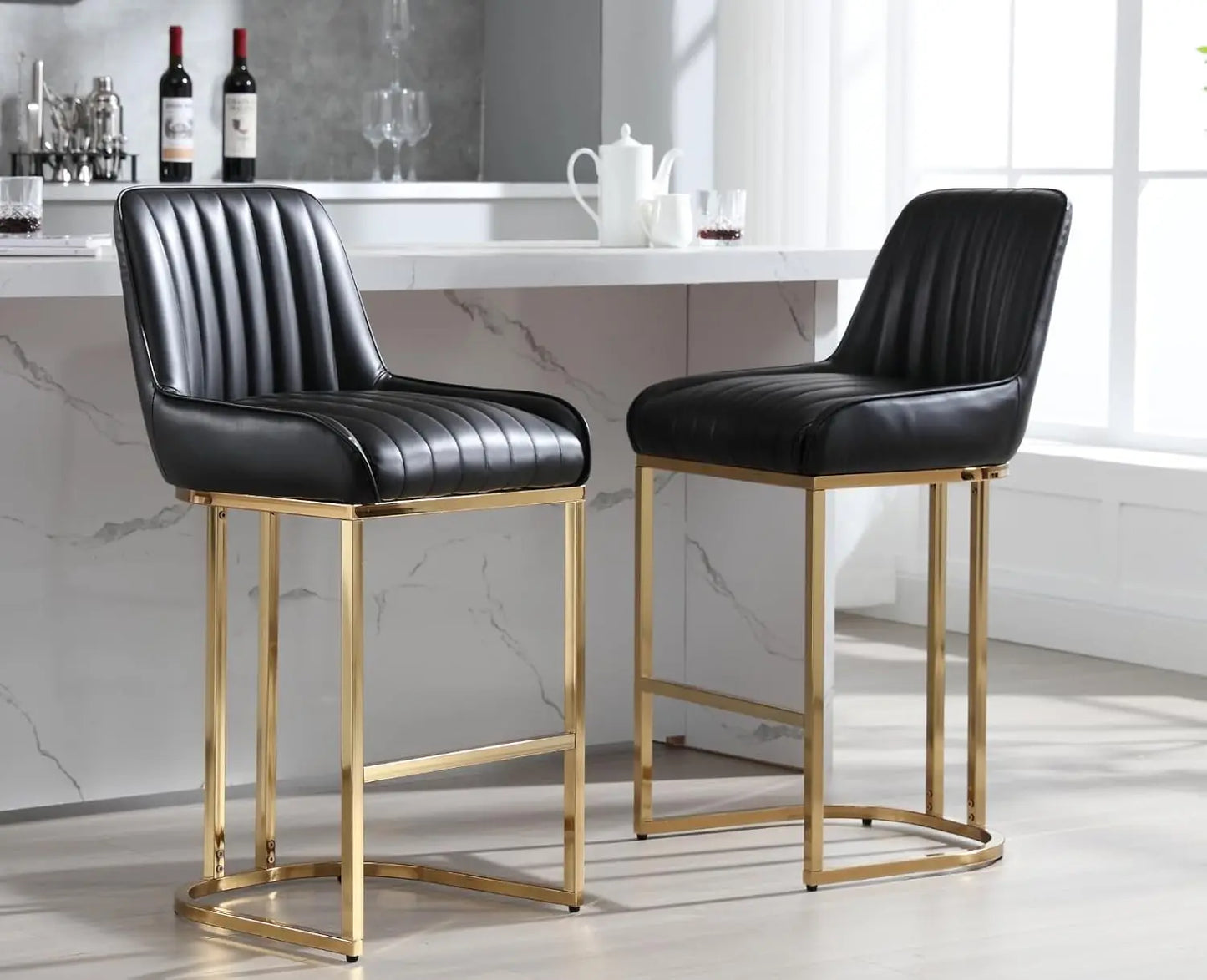 Set of 2 Modern Kitchen Counter Stools