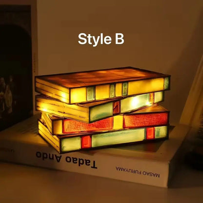 Decorative Stained Glass Reading Lamp