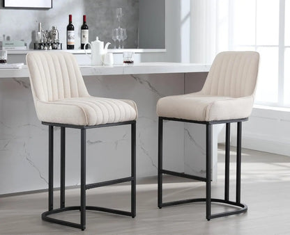 Set of 2 Modern Kitchen Counter Stools