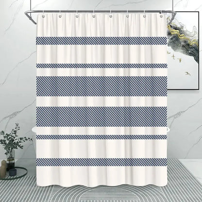 Abstract Lined Shower Curtain