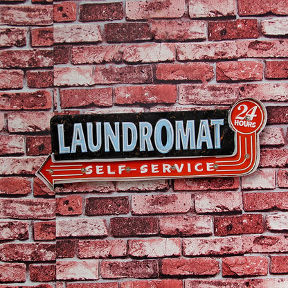 Vintage LED Light LAUNDROMAT Sign