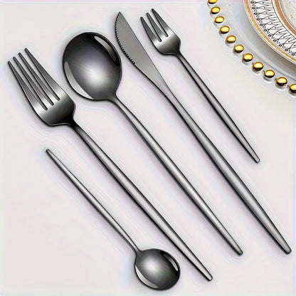 60pcs Stainless Steel - Luxe Golden set