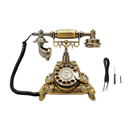 Antique Rotary Phone Decoration