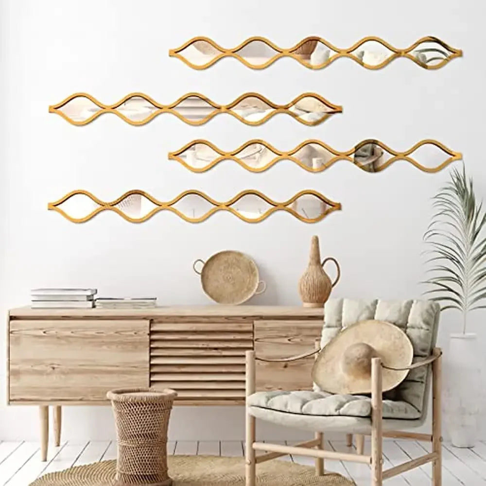 Teardrop Mirror Art Decor Set of 4